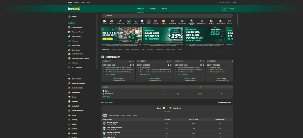 Bet365 Bookmaker