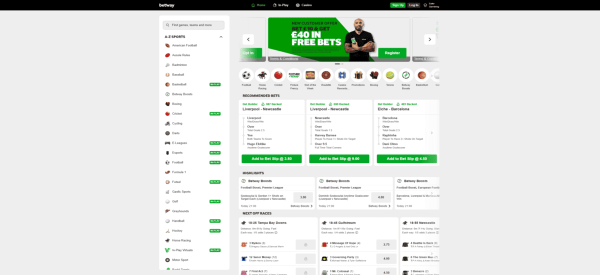 Betway Bookmaker