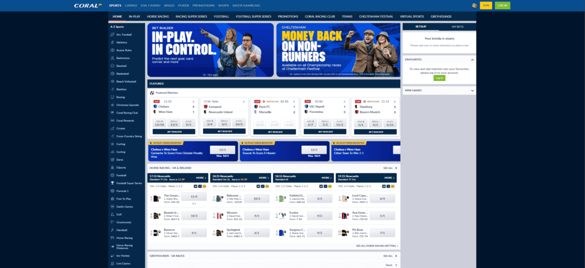 Coral Bookmaker