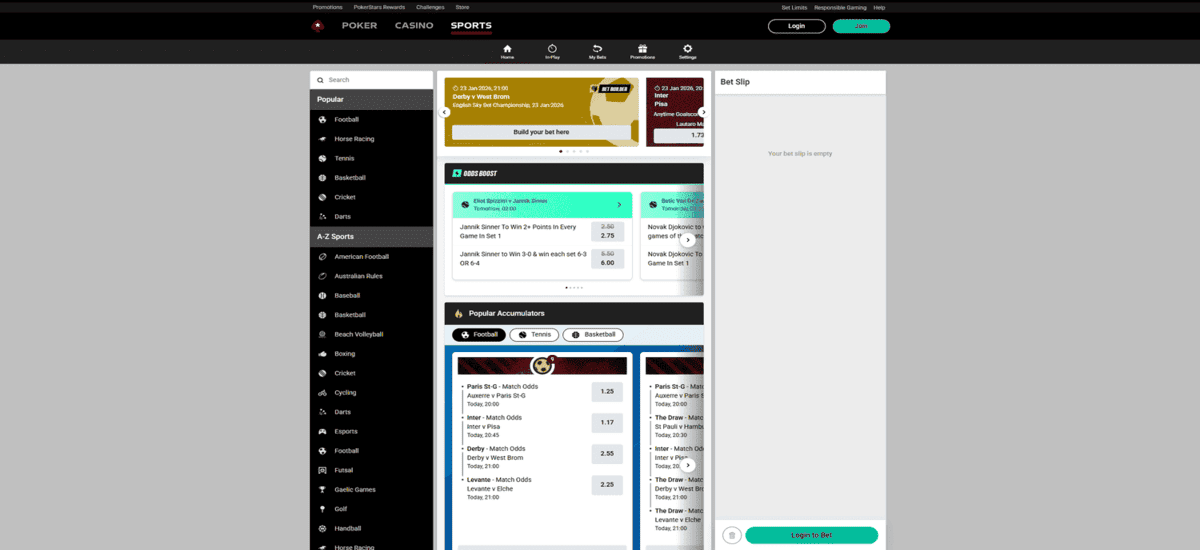 PokerStars Bookmaker