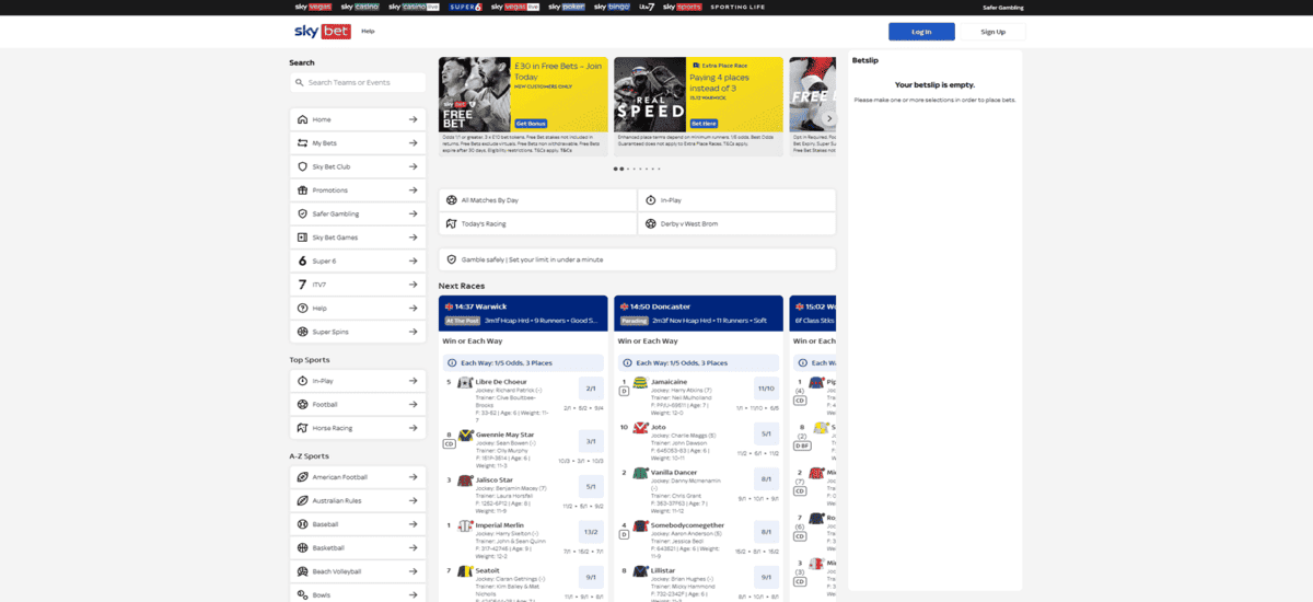 Sky Bet Bookmaker